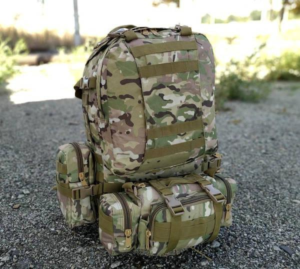 Військово-тактичний рюкзак Molle Assault 55 L+ 3 органайзери 6026 фото